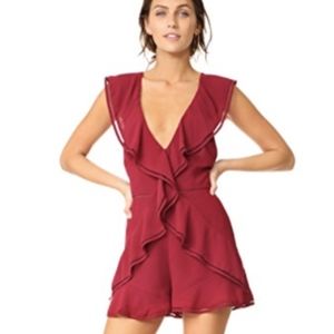 KEEPSAKE red Lovers Holiday Romper